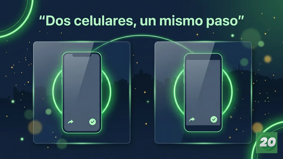 Comparación entre instalar la app de 20Bet en dos tipos de celular desde el navegador
