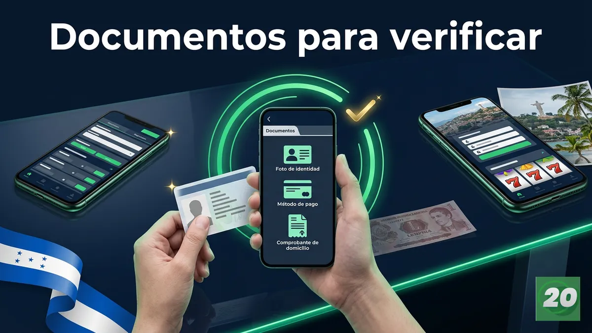 Documentos que pide 20Bet para verificar la cuenta: identidad, pago y domicilio