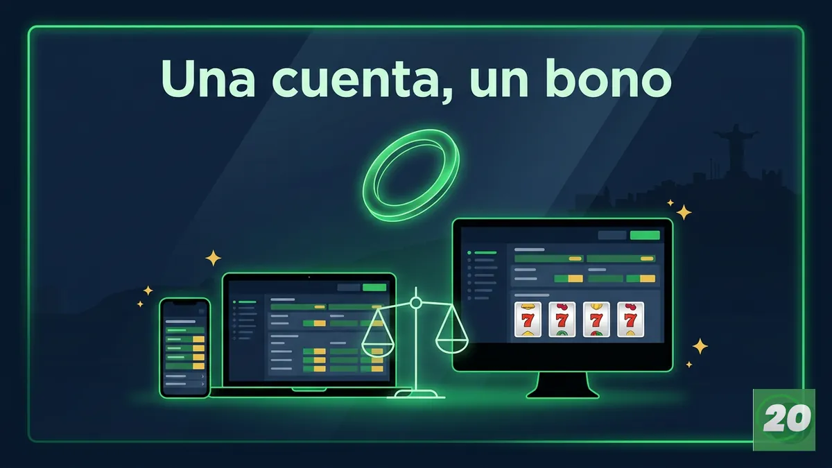 Control de una sola cuenta y un bono por persona en 20Bet según dispositivo e IP